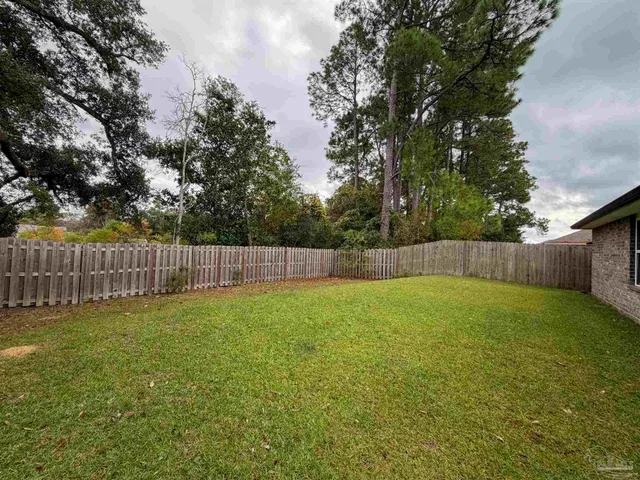 a backyard of a house