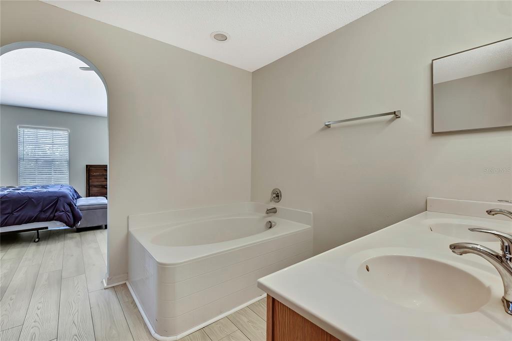 11257 Persimmon Avenue Weeki Wachee, FL 34614 - Photo 21 of 50 a bathroom with a tub sink and vanity