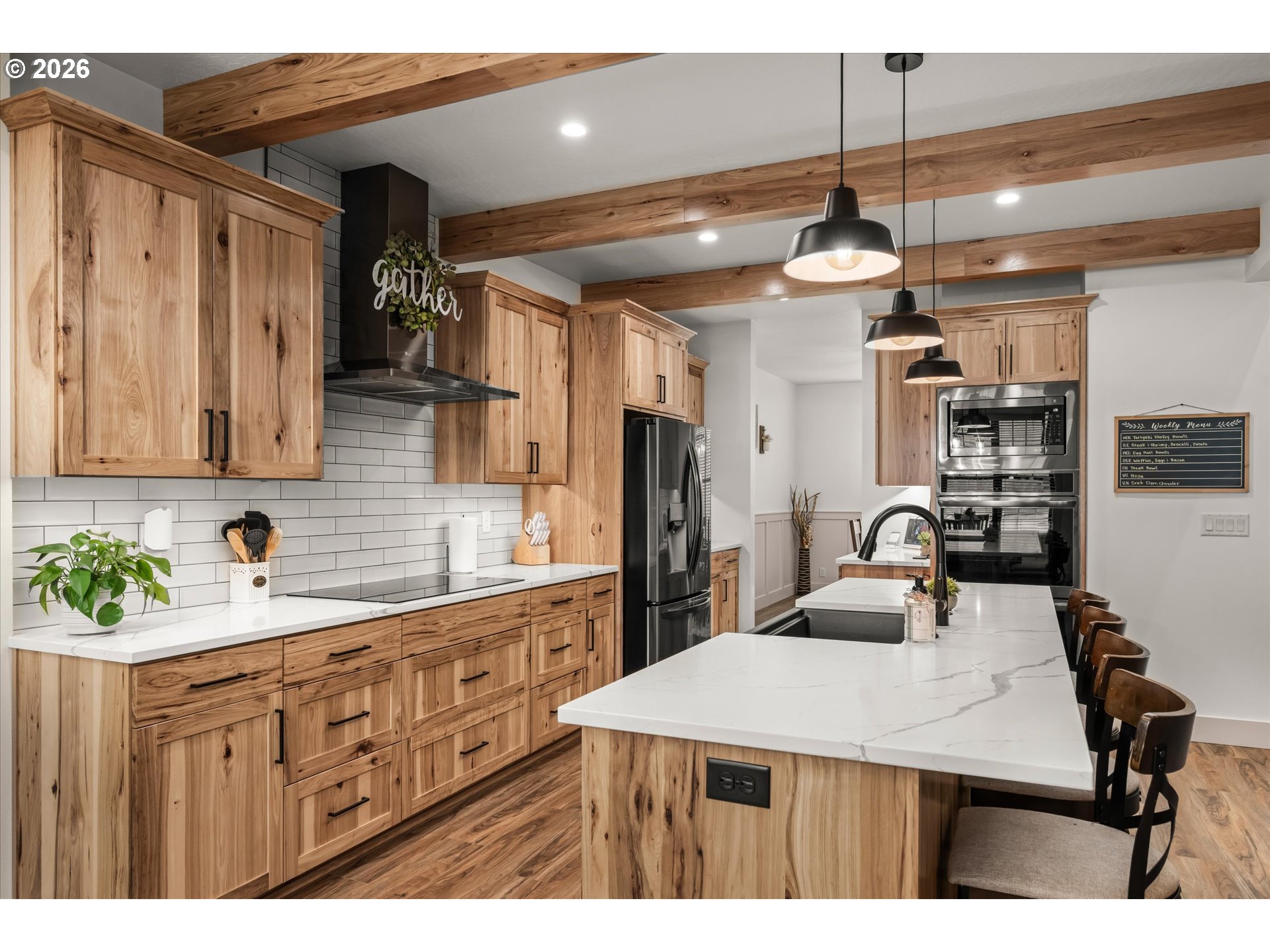 37640 Upper Camp Creek Road Springfield, OR 97478 - Photo 12 of 47 a kitchen with a sink a counter space appliances and cabinets
