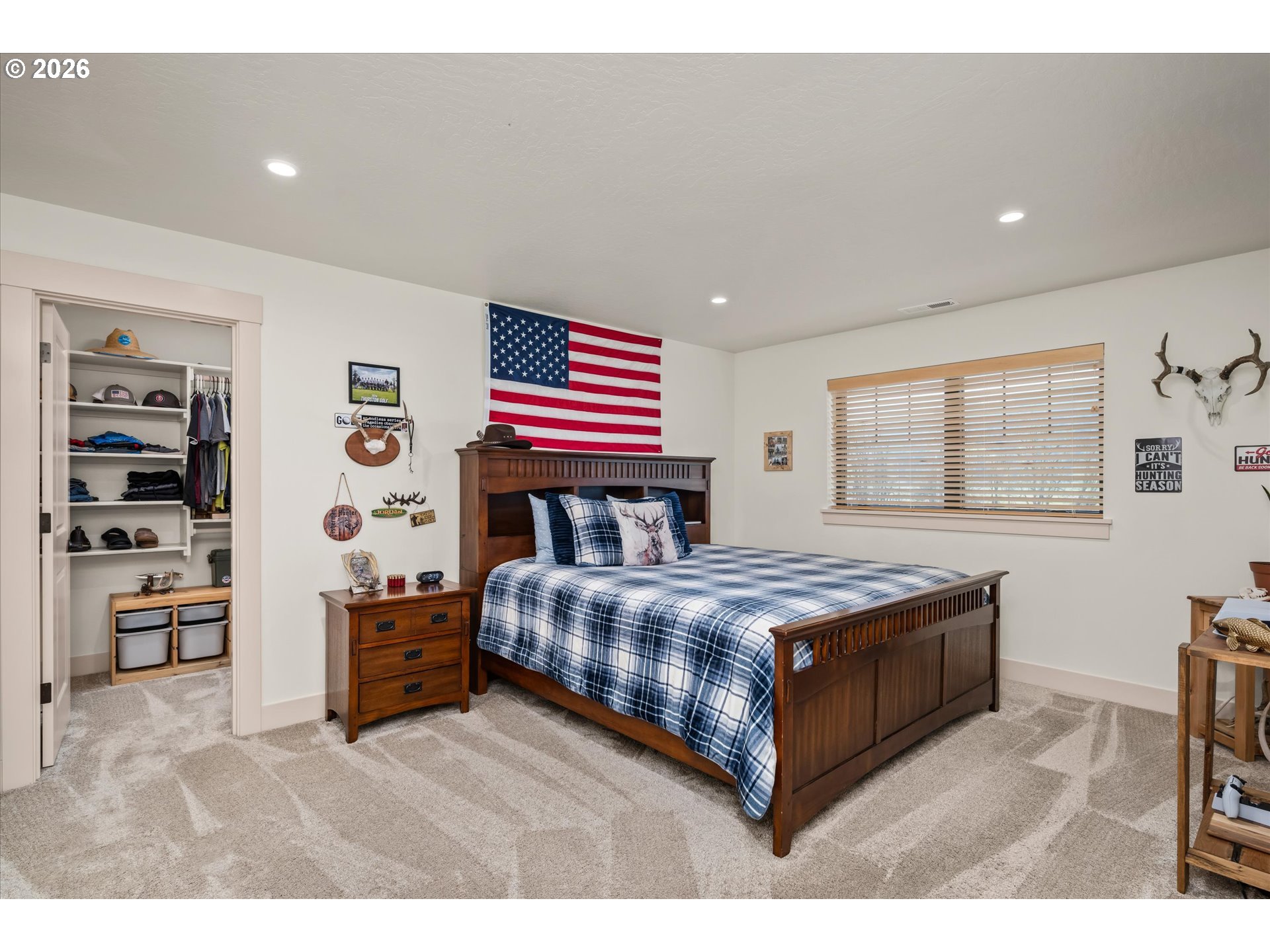 37640 Upper Camp Creek Road Springfield, OR 97478 - Photo 30 of 47 a bedroom with a bed and a dresser