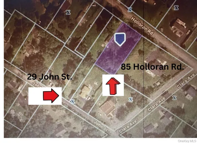 a view of red and white house