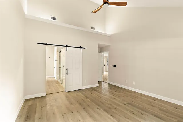 wooden floor in an empty room