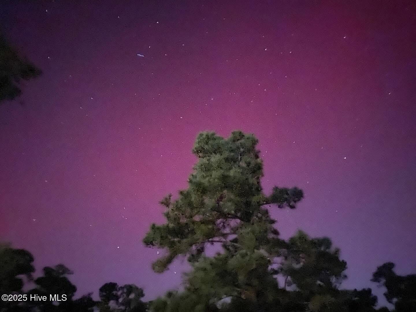 406 Hughes Road Hampstead, NC 28443 - Photo 83 of 83 Northern Lights in neighborhood backyard 2024