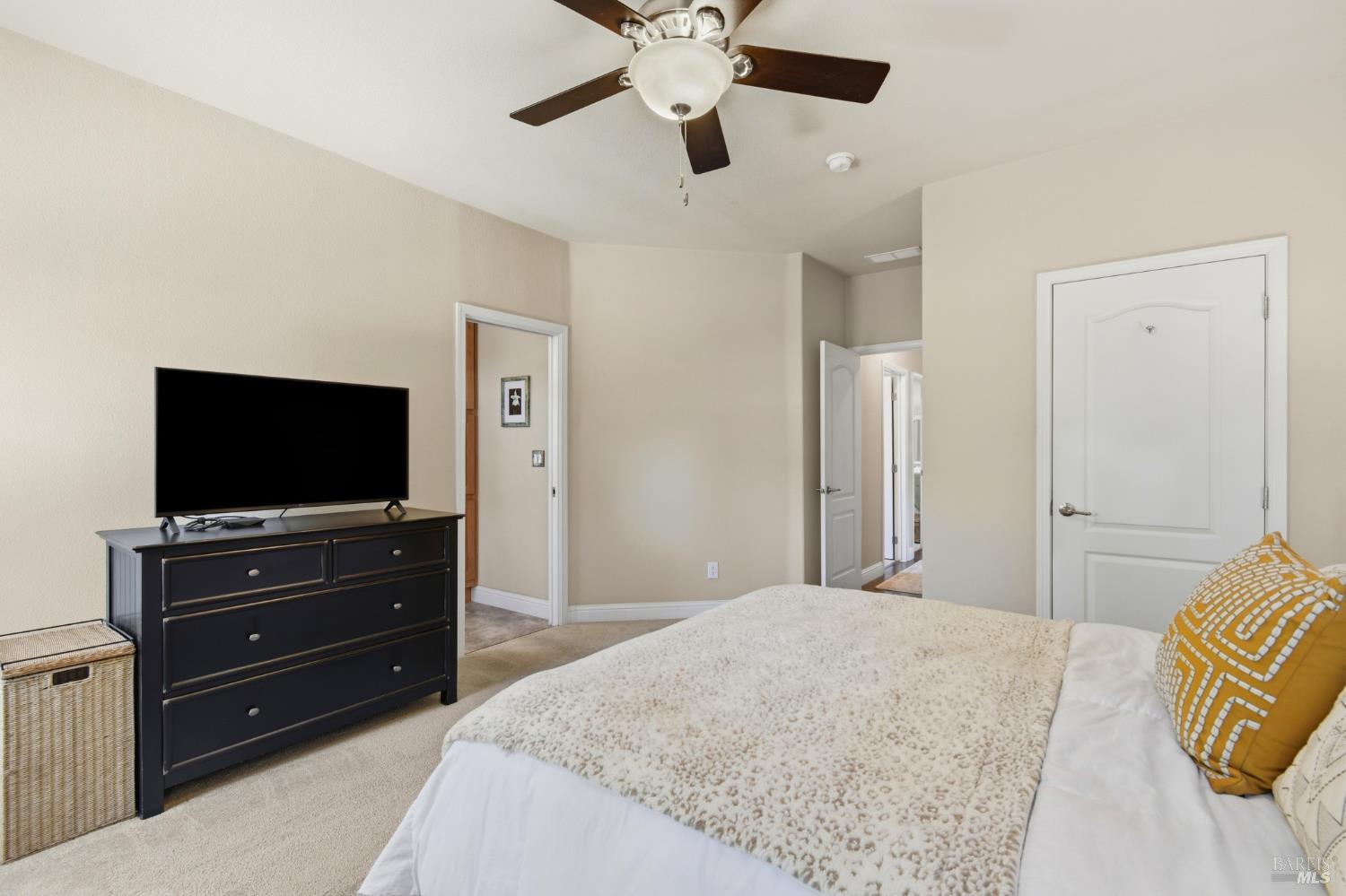 120 Shamrock Circle Santa Rosa, CA 95403 - Photo 24 of 45 a bedroom with a bed and a flat screen tv