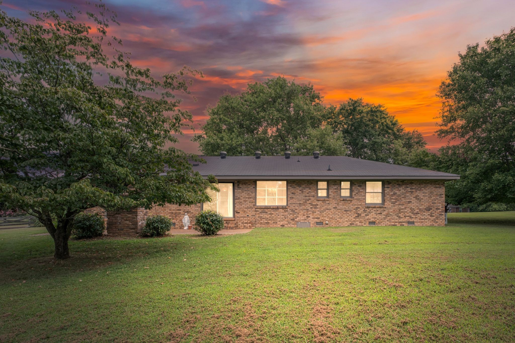 4245 Nonaville Road Mount Juliet, TN 37122 - Photo 4 of 38 a front view of house with yard and trees in the background