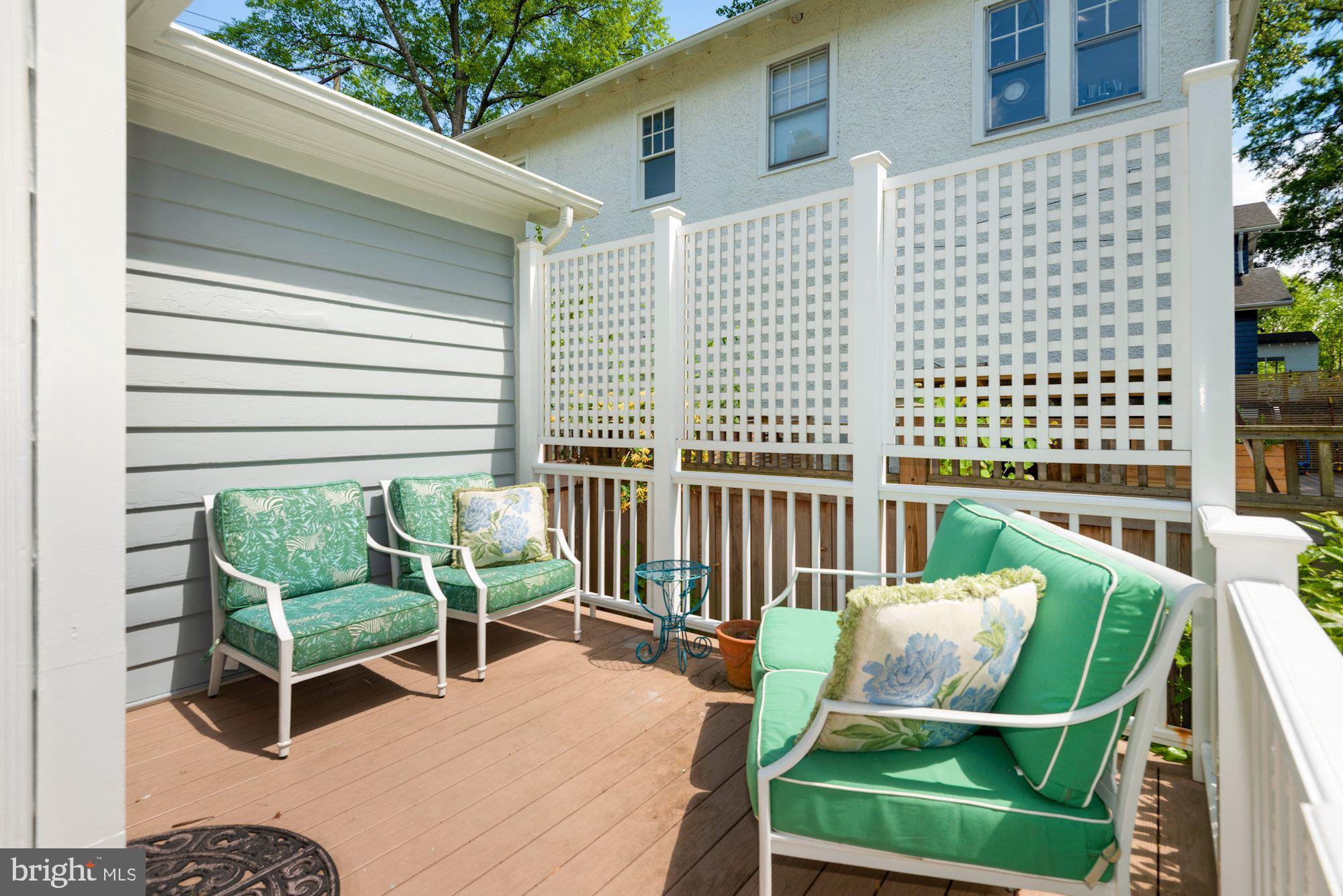 5918 Broad Branch Road Northwest Washington, DC 20015 - Photo 35 of 44 Back Deck just off of Kitchen & LVG Room