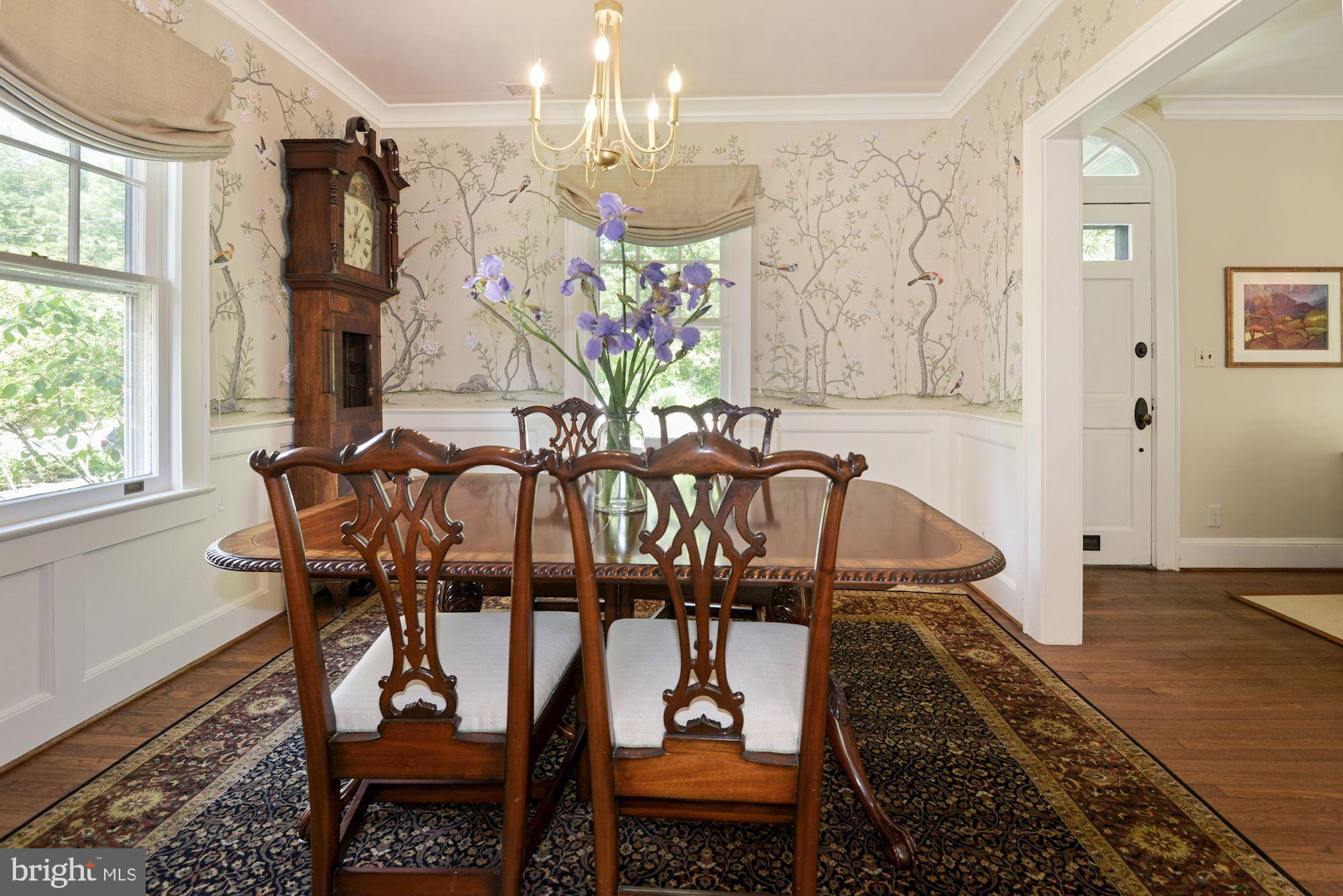 5918 Broad Branch Road Northwest Washington, DC 20015 - Photo 8 of 44 Separate DNG w/hand painted, silk wall paper