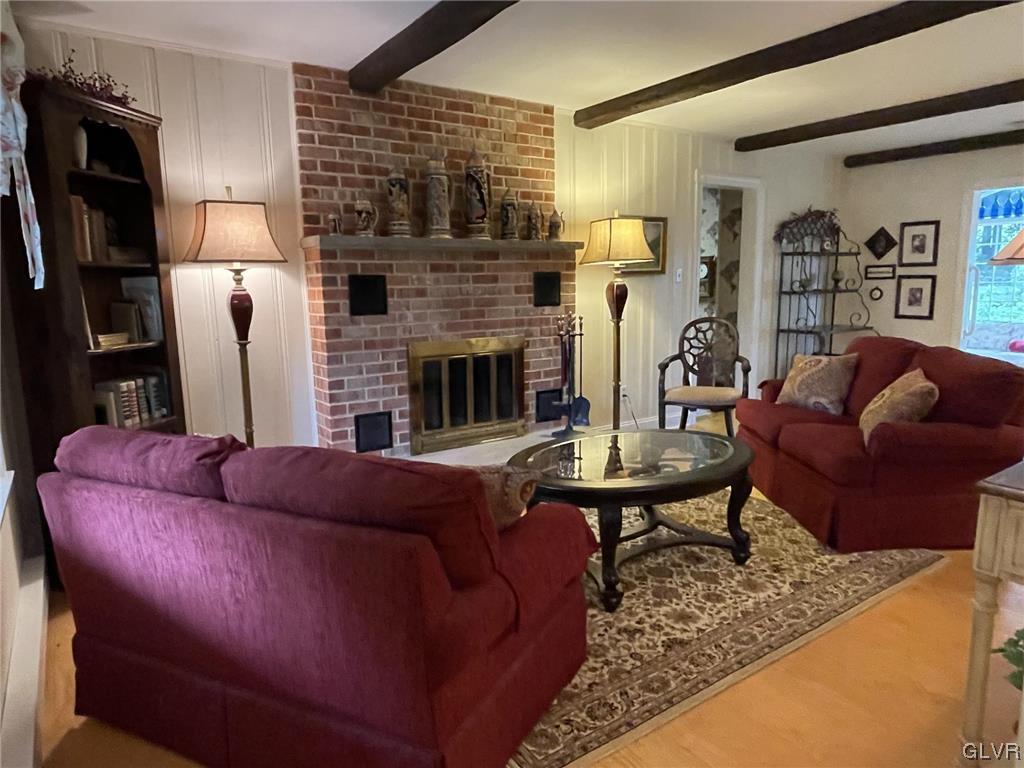 1145 Church Road Wind Gap, PA 18091 - Photo 13 of 24 a living room with furniture fireplace and flat screen tv