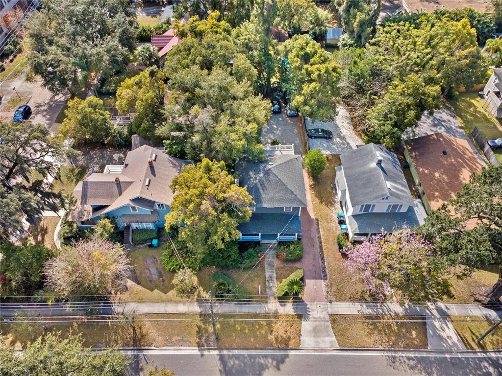 520 East Anderson Street Orlando, FL 32801 - Photo 24 of 26 an aerial view of a house with a yard basket ball court and outdoor seating