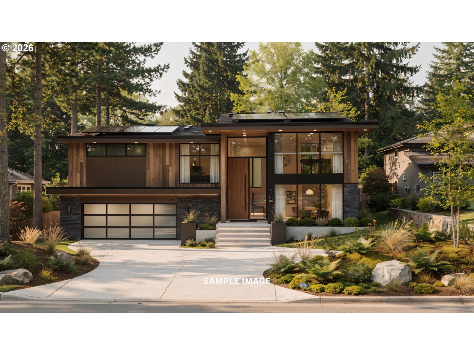 13582 Goodall Road, Unit 6 Lake Oswego, OR 97034 - Photo 3 of 6 a front view of a house with garden