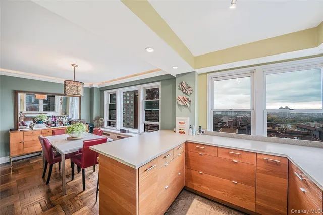 a outdoor dining space with furniture and front door