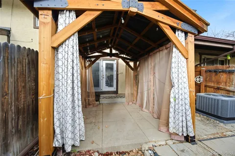 a view of outdoor space and glass door