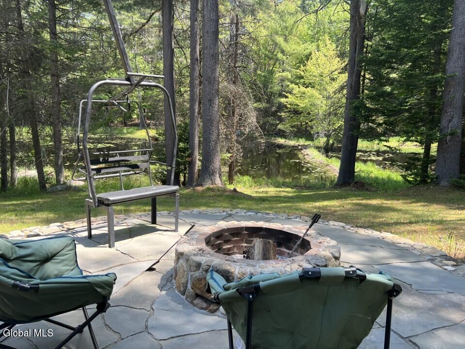 391 Antler Lake Road Johnsburg, NY 12886 - Photo 14 of 46 fire pit