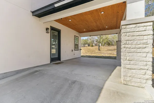 a view of a porch