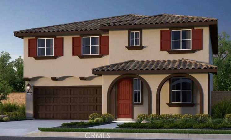 a front view of a house