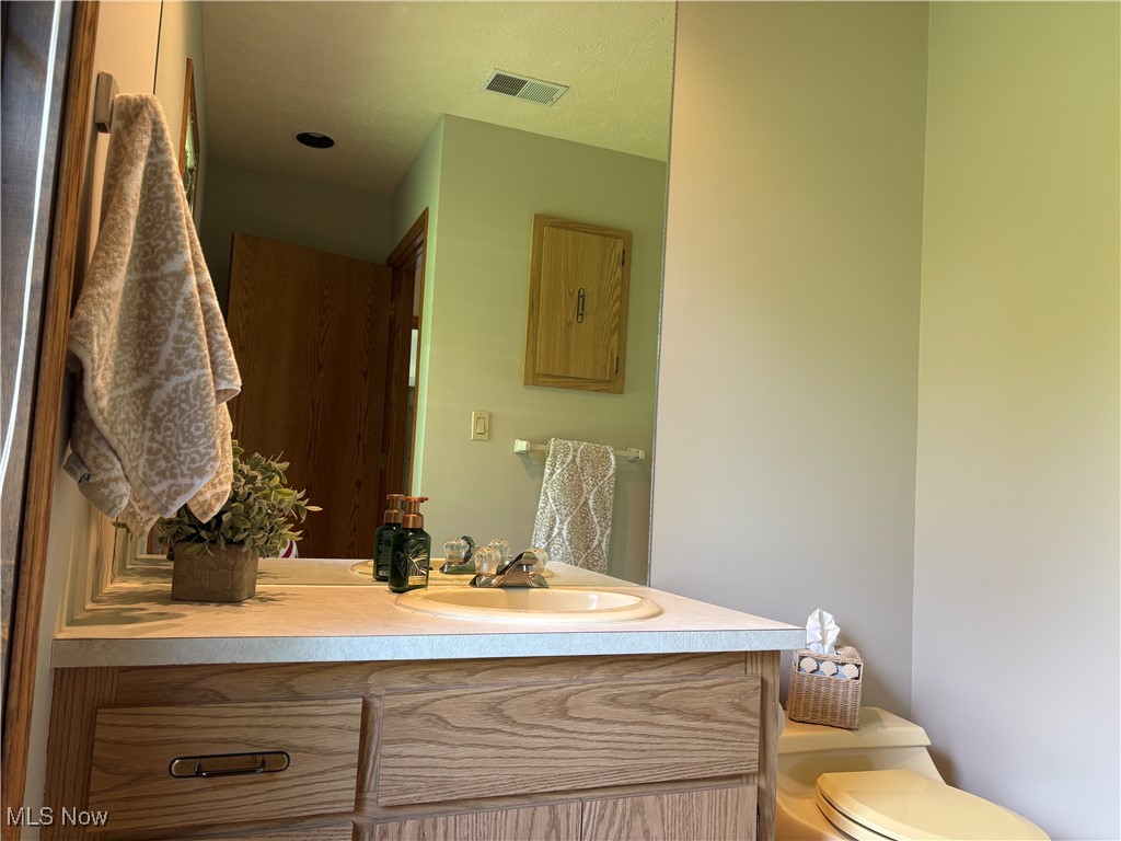 4010 State Road Medina, OH 44256 - Photo 19 of 50 Half bathroom featuring vanity and toilet