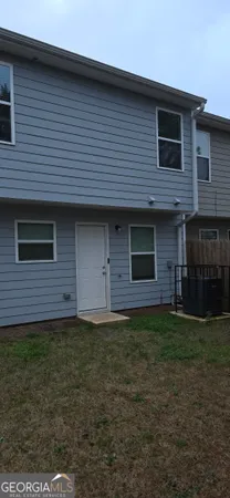 a backyard of a house