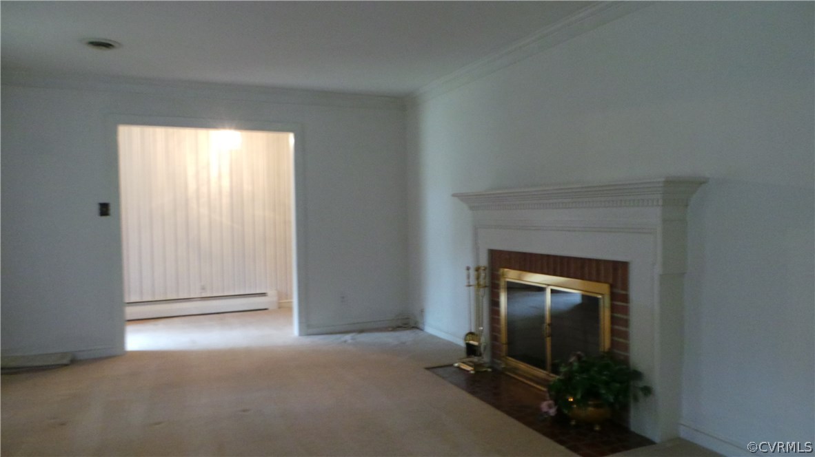 4888 Burnham Road North Chesterfield, VA 23234 - Photo 4 of 17 a view of a livingroom with a fireplace