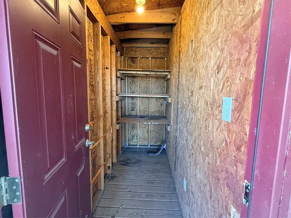 a view of a closet