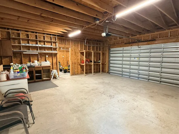 a view of a car garage