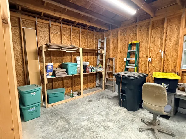 a room with furniture and a window