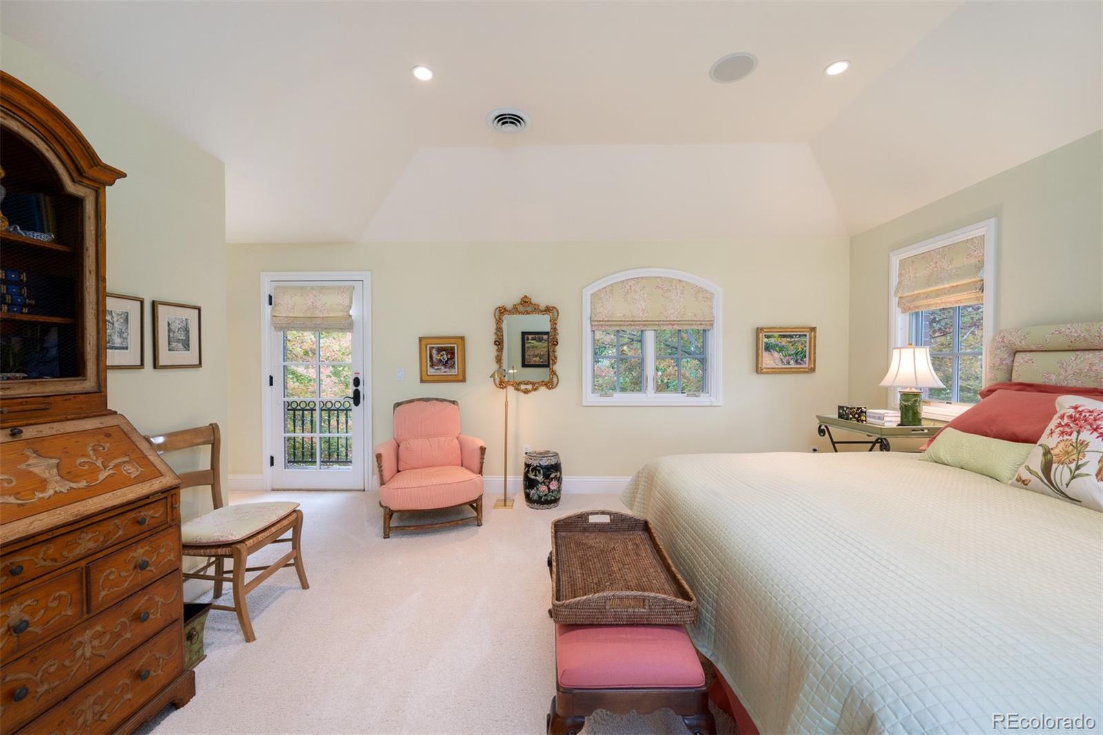 445 Madison Street Denver, CO 80206 - Photo 34 of 50 a bedroom with furniture and wooden floor