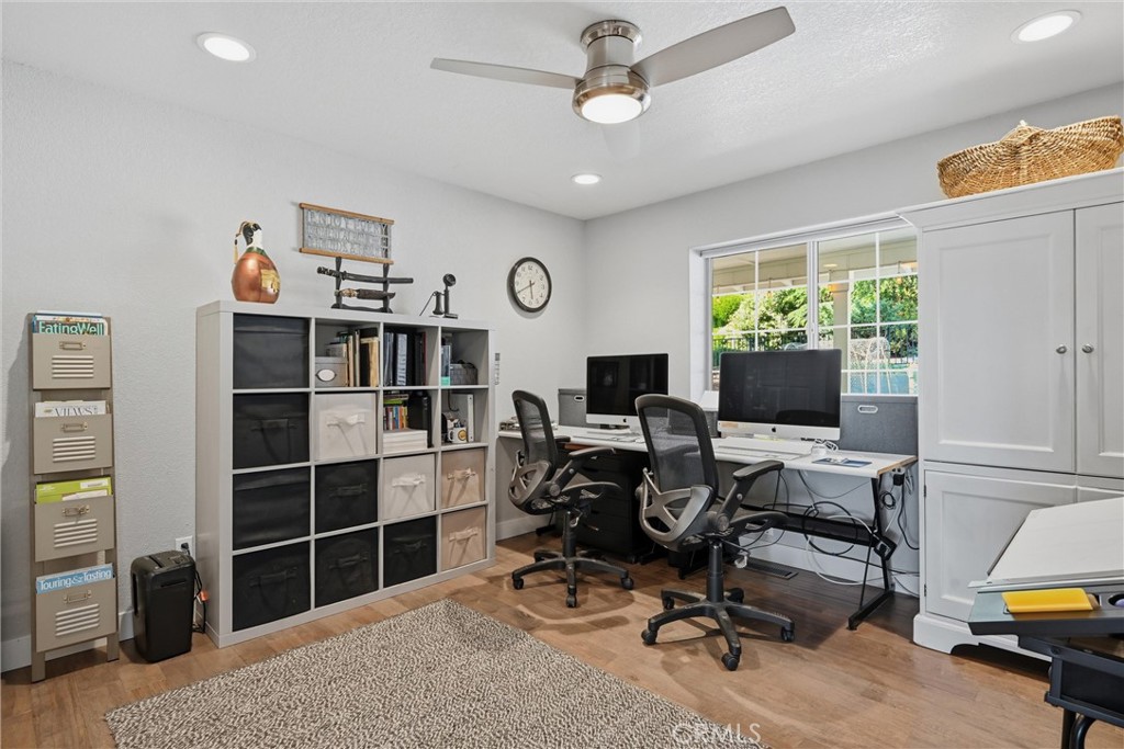 17432 Greenridge Road Hidden Valley Lake, CA 95467 - Photo 12 of 72 a view of a workspace with furniture and a window