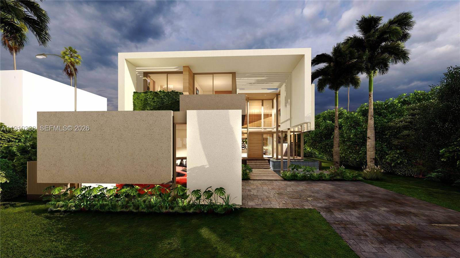 6300 Allison Road Miami Beach, FL 33141 - Photo 40 of 43 front view of house with a garden