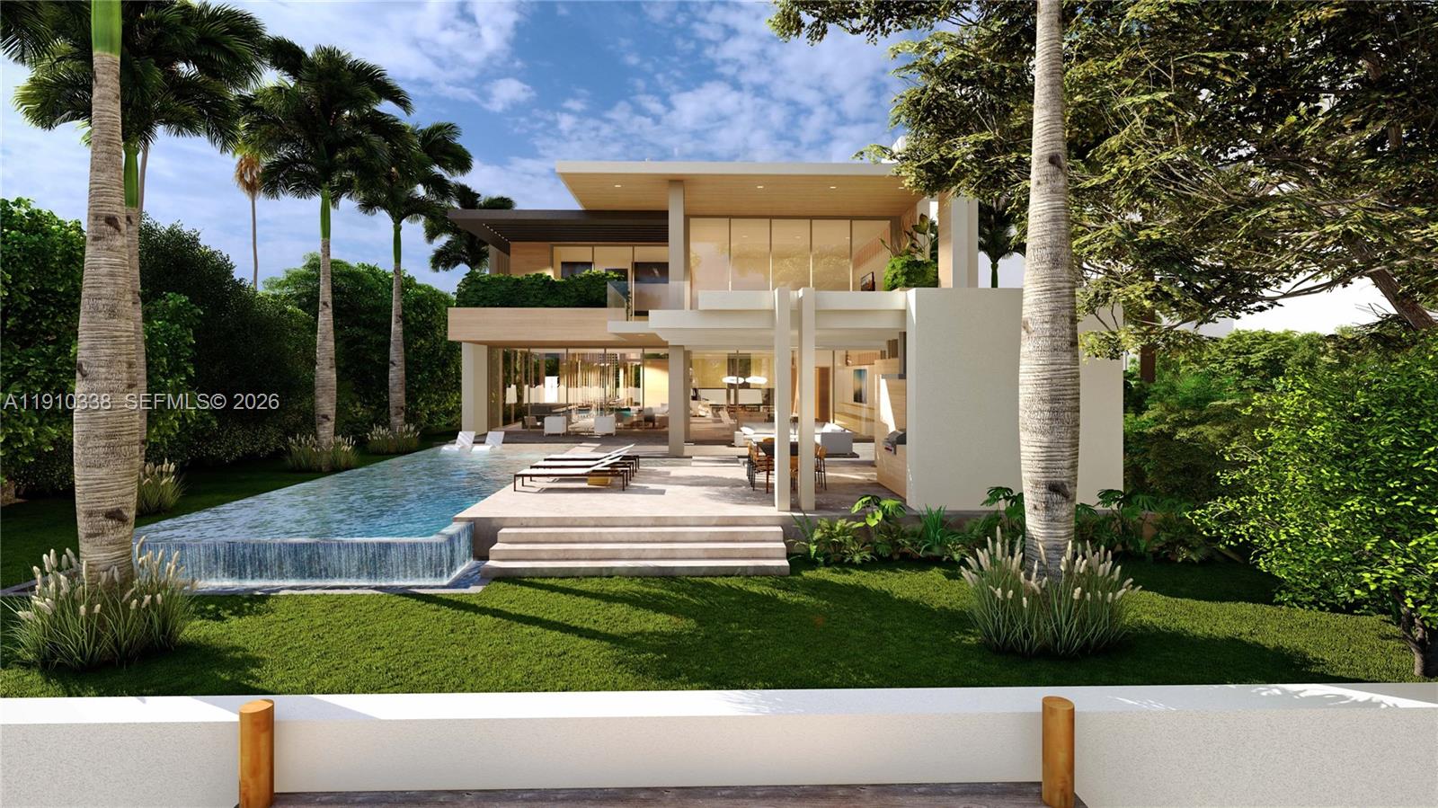 6300 Allison Road Miami Beach, FL 33141 - Photo 42 of 43 a view of small yard in front of house with trees