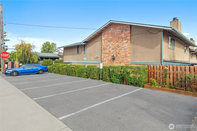 a view of a house with a garage