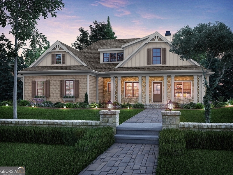 243 Copper Crossing Forsyth, GA 31029 - Photo 3 of 17 a front view of a house with a yard