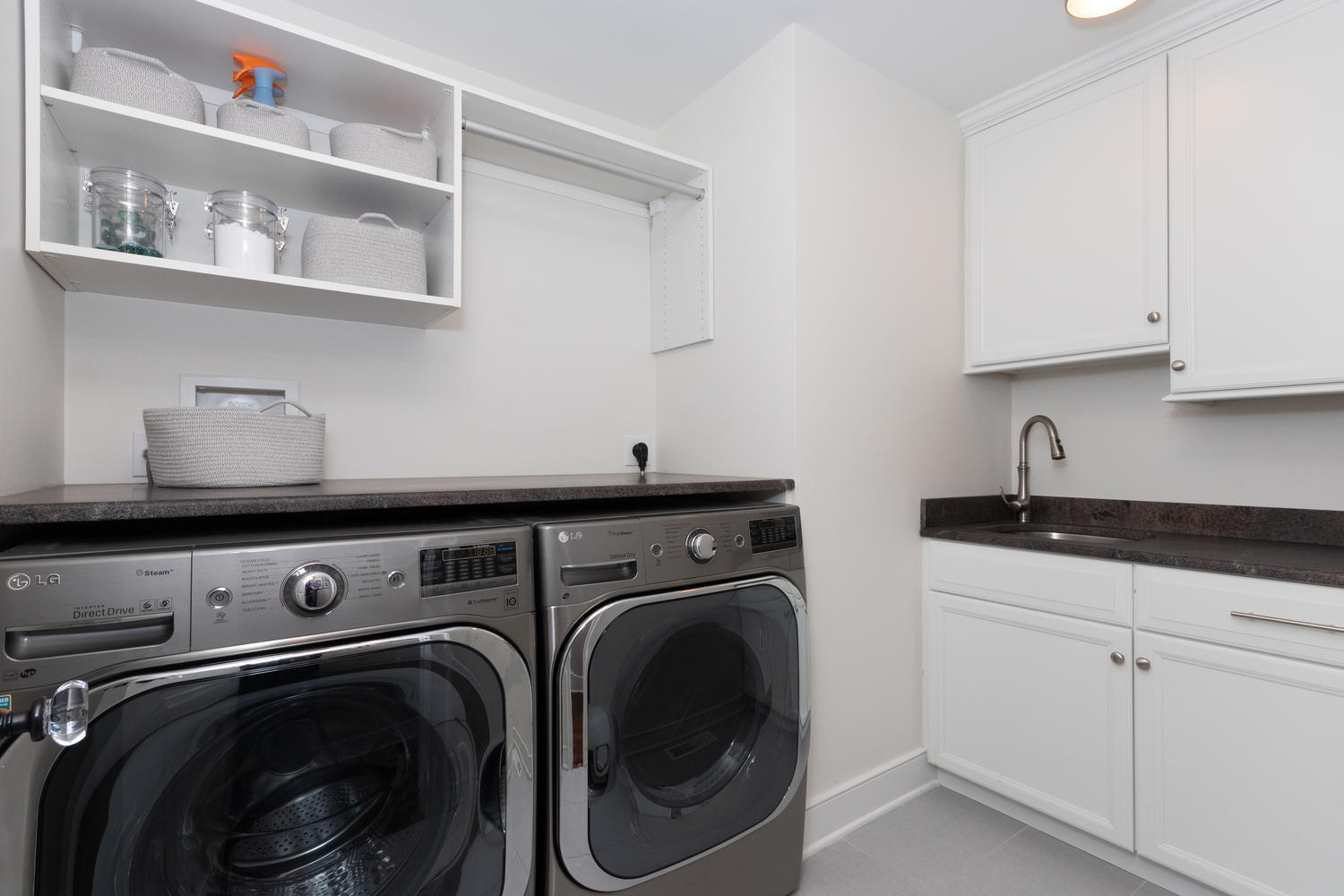 14 Deerfield Road Darien, CT 06820 - Photo 34 of 55 a utility room with sink dryer and washer