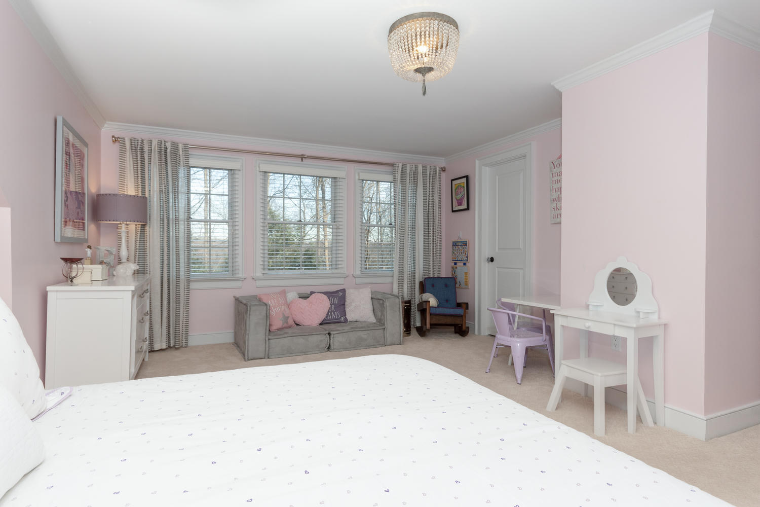 14 Deerfield Road Darien, CT 06820 - Photo 39 of 55 a bedroom with a bed and a large window