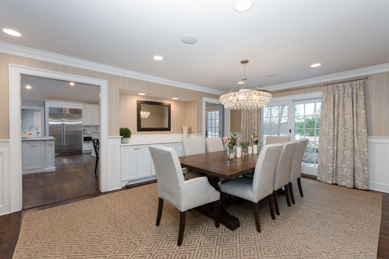 14 Deerfield Road Darien, CT 06820 - Photo 9 of 55 a view of a dining room with furniture window and wooden floor
