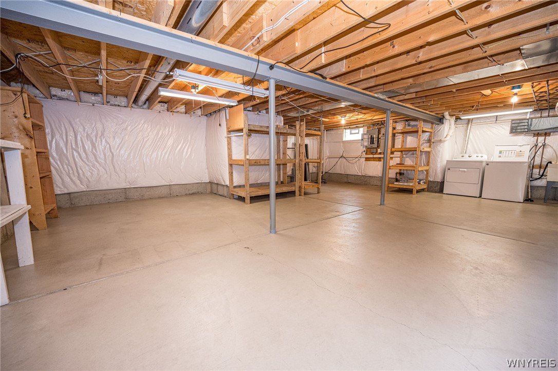 5 Alexander Parkway Pendleton, NY 14120 - Photo 35 of 49 Shelving racks stay with the home