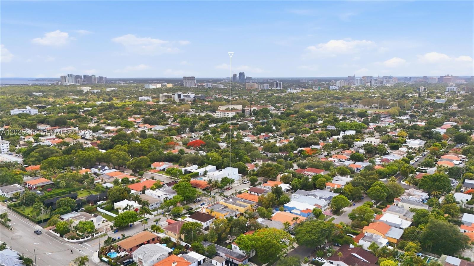 1745 Southwest 17th Street, Unit 2 Miami, FL 33145 - Photo 29 of 32 an aerial view of city and lake