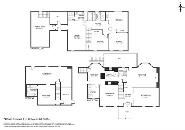 $840,000 | 7412 Mid Broadwell Trace, Alpharetta, GA 30004