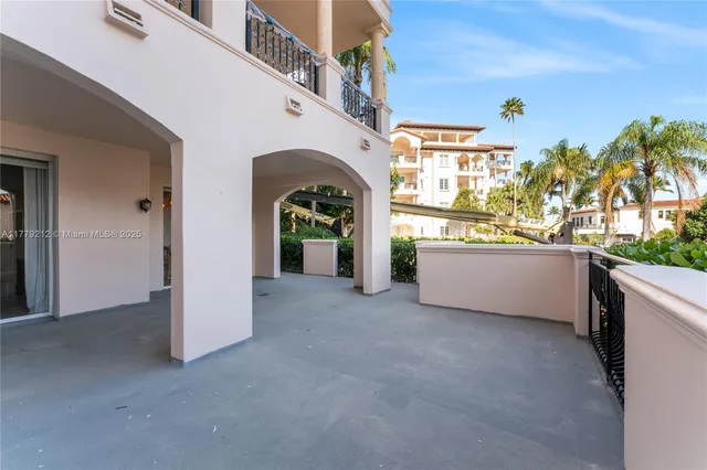 a living room with entrance gate