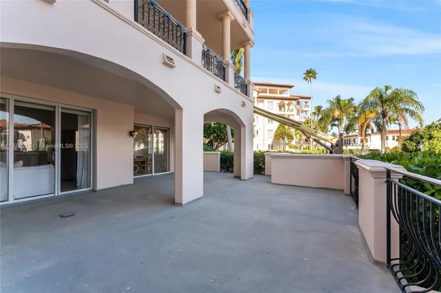 a view of a building with a porch