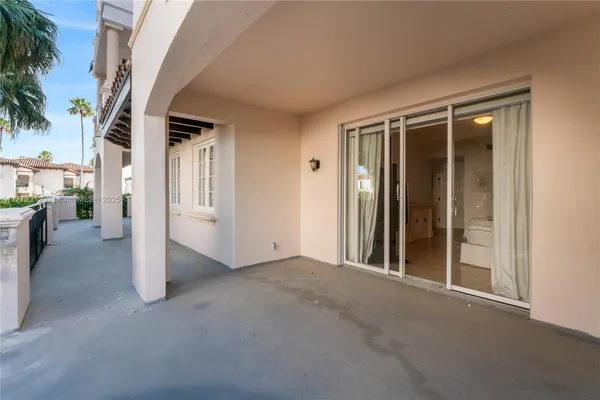a view of a room with a hallway
