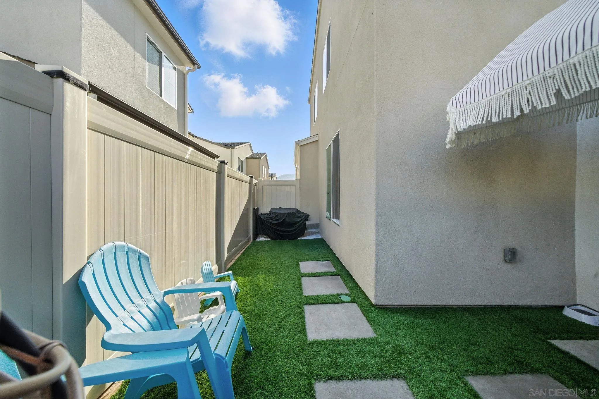 239 Blended Place Fallbrook, CA 92028 - Photo 43 of 64 a backyard of a house with table and chairs
