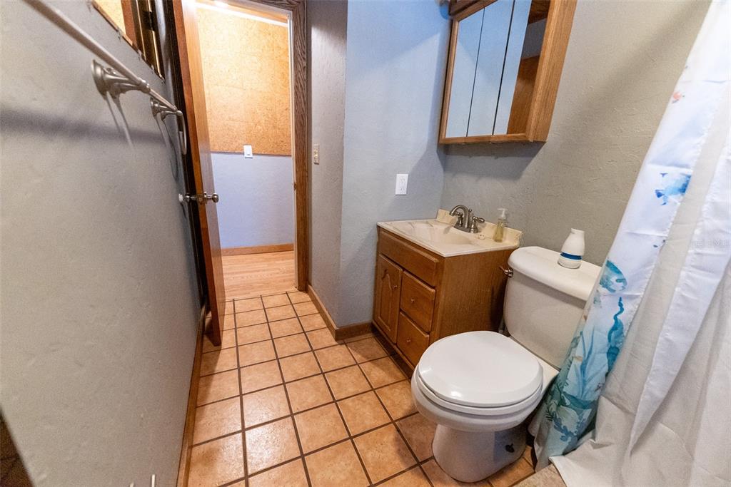 1860 Northeast 62nd Street Ocala, FL 34479 - Photo 29 of 64 a bathroom with a sink a toilet and a shower