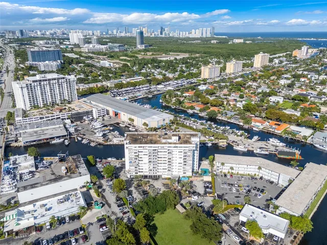 an aerial view of a city with lots of residential buildings