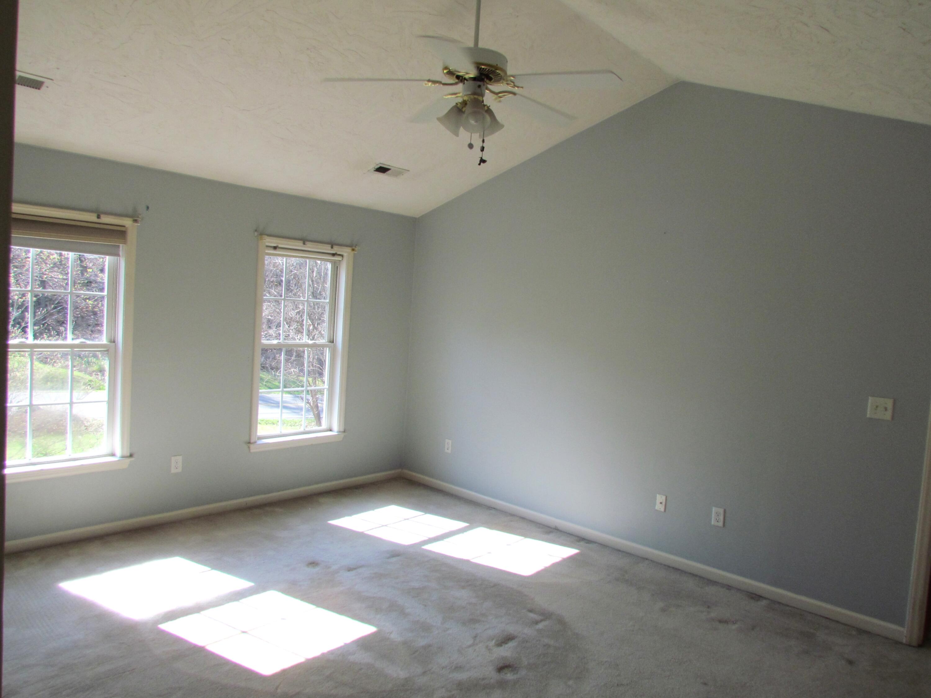 1333 Archway Road Blue Ridge, VA 24064 - Photo 20 of 37 an empty room with windows and ceiling fan