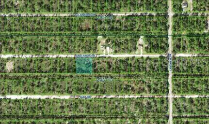 a view of a green yard