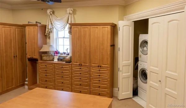 a view of walk in closet