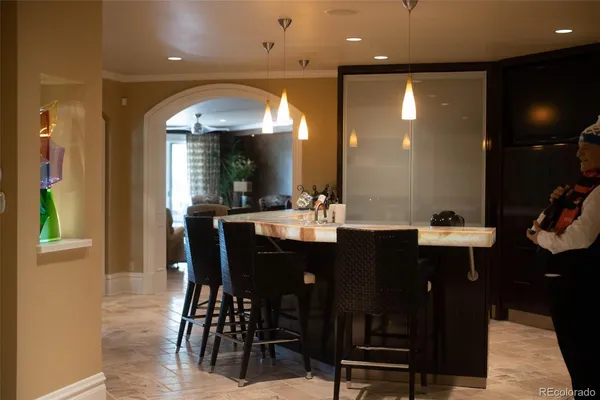 a room with furniture and closet