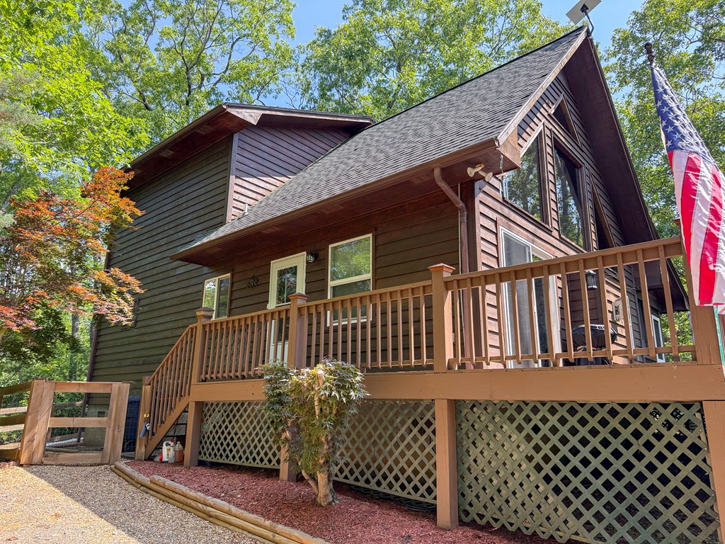 52 Bear Track Road Andrews, NC 28901 - Photo 3 of 38 a view of a house with a deck