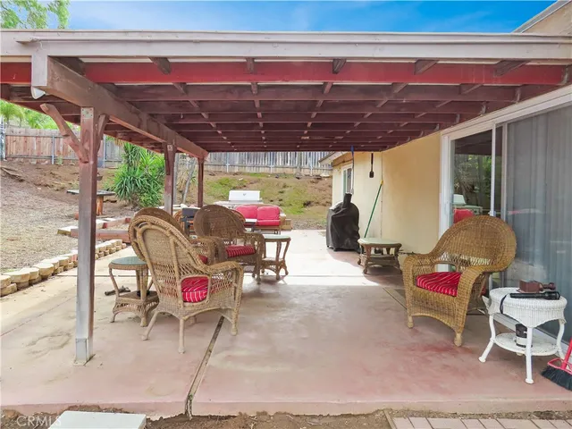 a view of outdoor seating