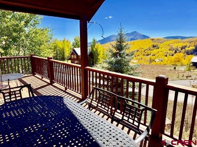 450 Meridian Lake Drive Crested Butte, CO 81224 - Photo 17 of 45 a view of balcony with furniture